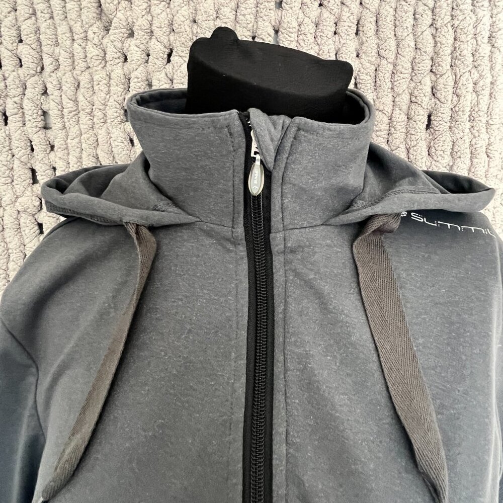 Summit Grey Zip-Up Hoodie Size Large - Picture 6 of 15
